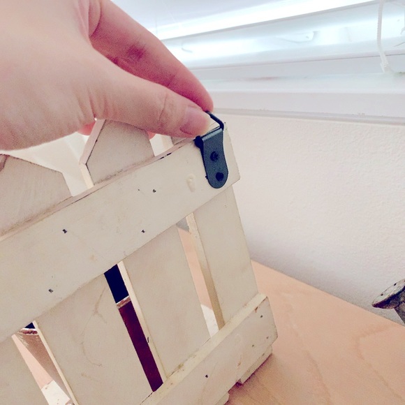 zakka vintage wall decor rustic wood shelf with a bird can - Picture 10 of 11